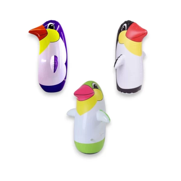 Pingüino inflable arena